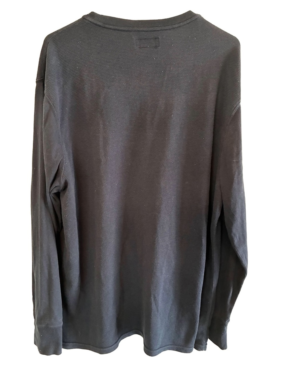 Polo Ralph Lauren 2XL Navy Waffle Knit Long Sleeve Shirt - Picture 3 of 3